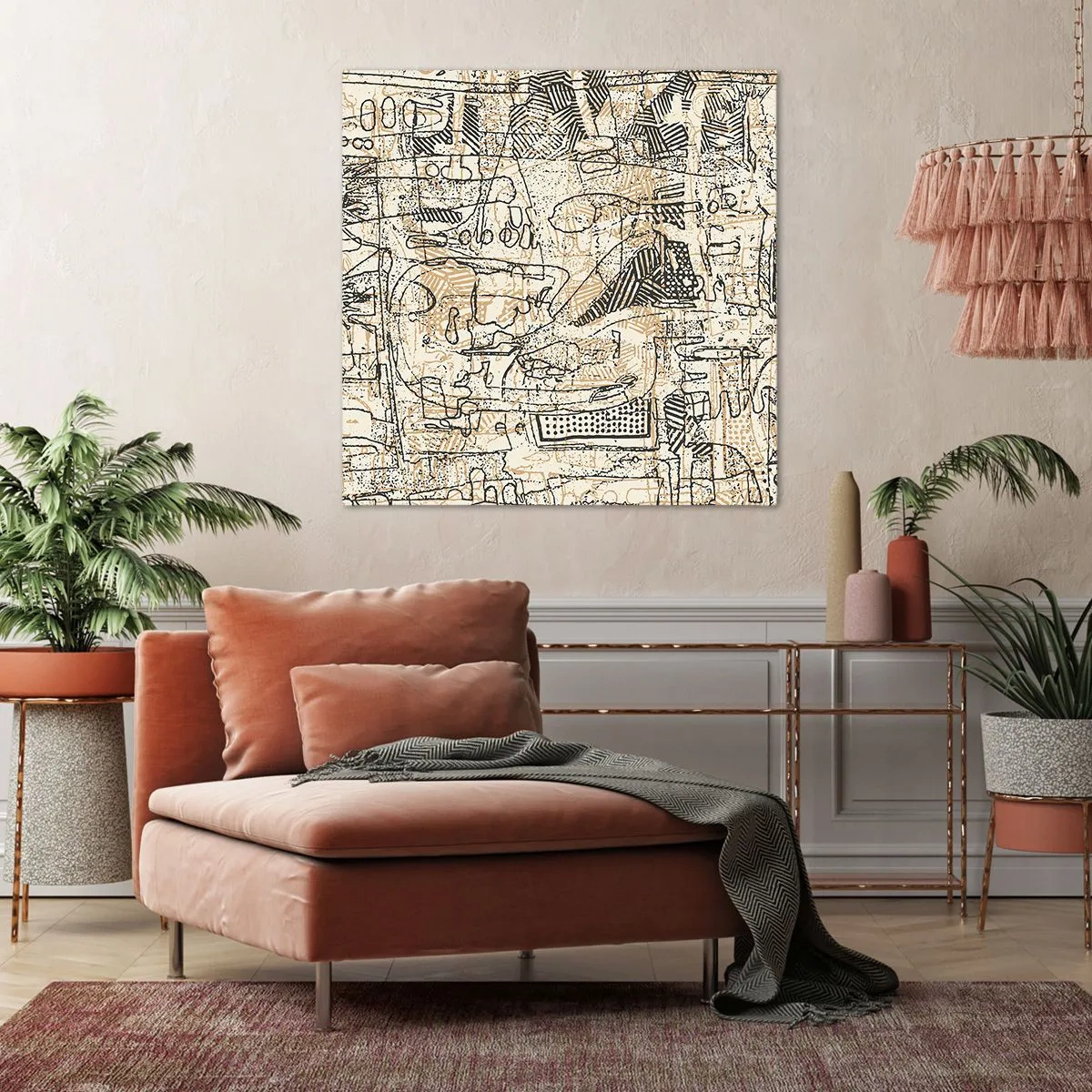 Canvas picture - Waiting to Be Decoded - 50x50 cm