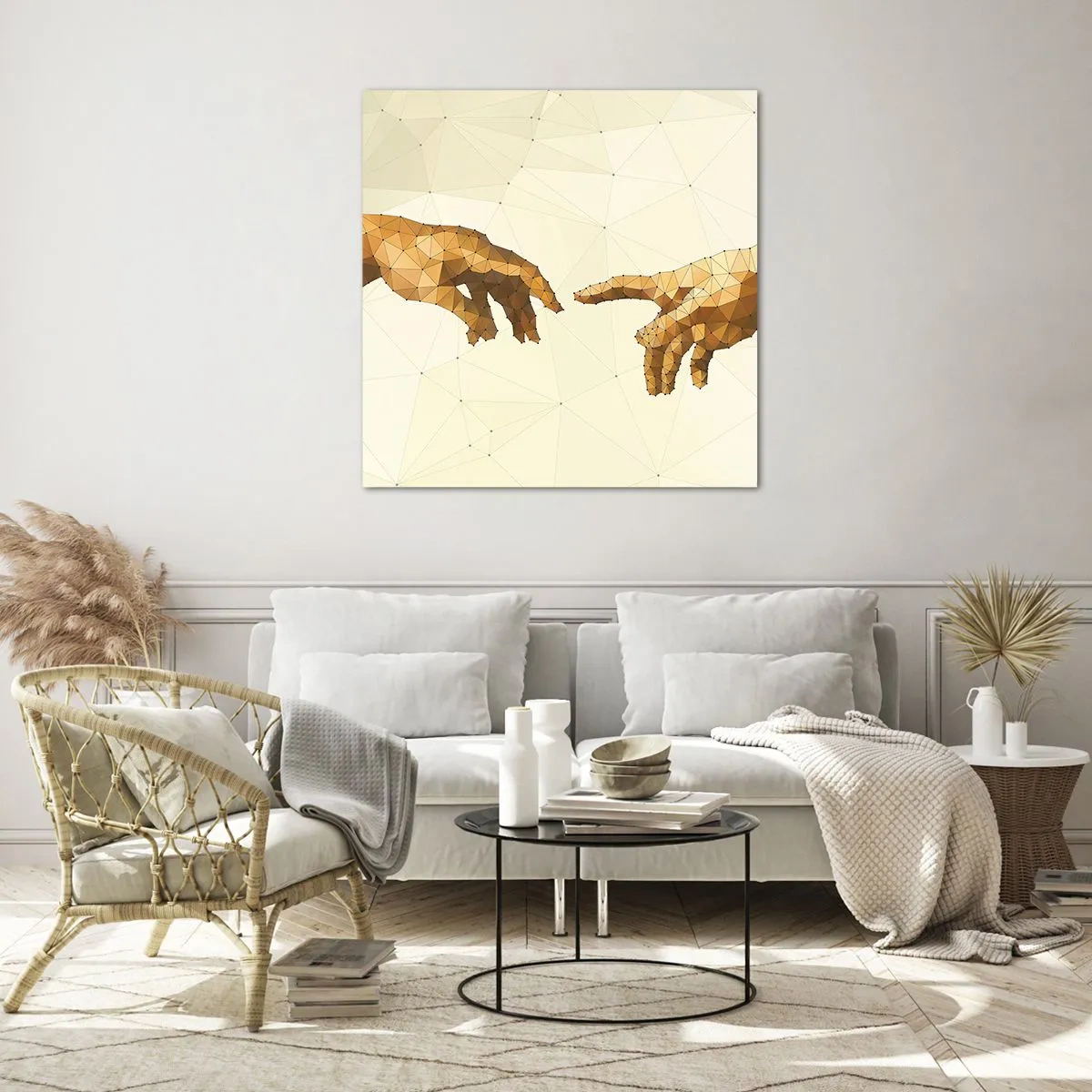 Glass picture - God's Geometry - 50x50 cm