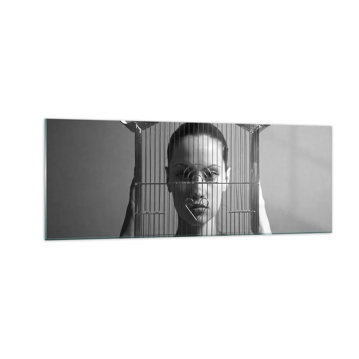 Glass picture - A Bit Surrealistic Portrat - 140x50 cm