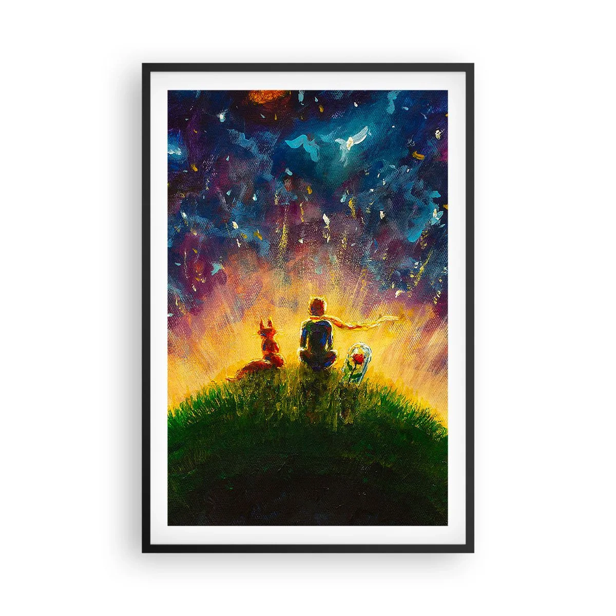 Poster in black frame - Love and Friendship - Whole World - 61x91 cm