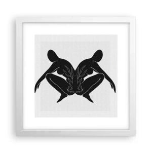 Poster in white frmae - Mutual Soul - 30x30 cm