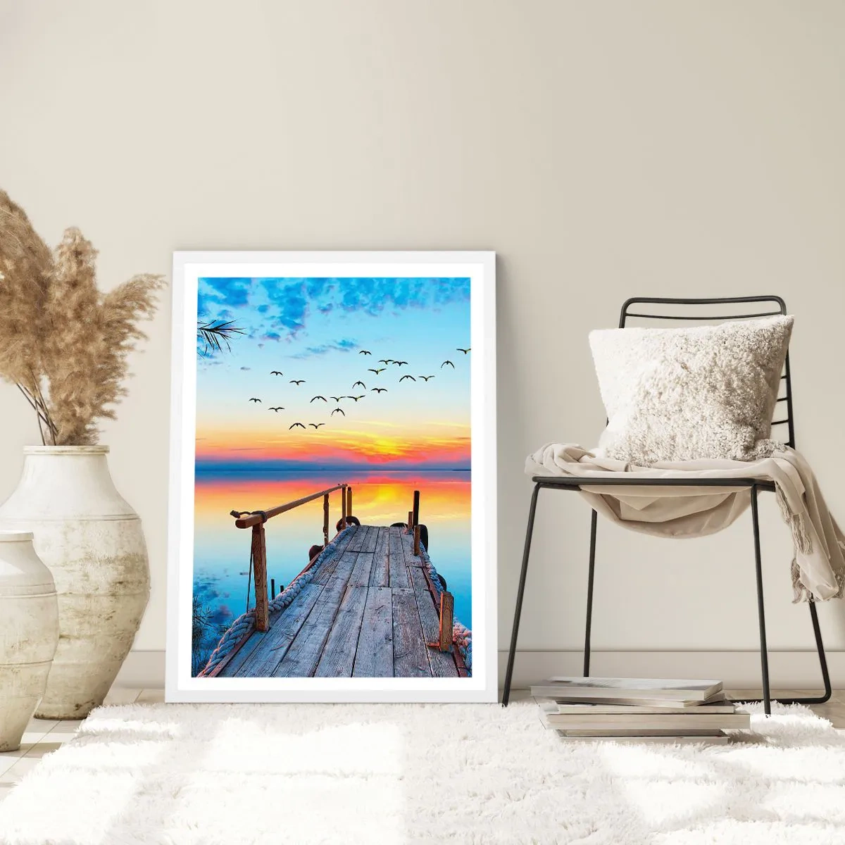 Poster in white frmae - Time to Come Back… - 30x40 cm