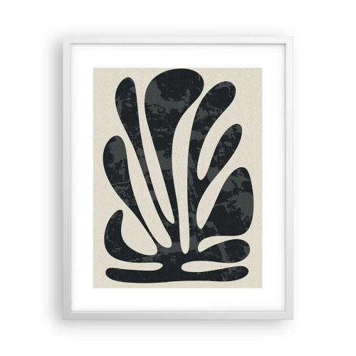 Poster in white frmae - Multi-Finger Abstract - 40x50 cm