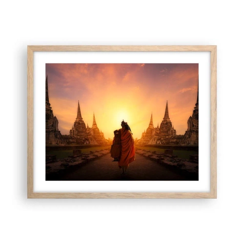 Poster in light oak frame - In Peace through Eternity - 50x40 cm