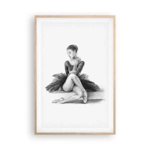Poster in light oak frame - Enchanted by a Dance - 61x91 cm