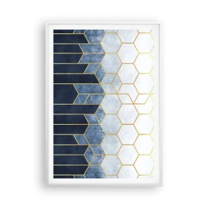 Poster in white frmae - Composition in Syncopated Rhythm - 70x100 cm