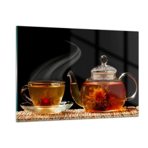 Glass picture - Magic and Art of Tea Making - 120x80 cm