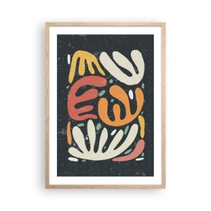 Poster in light oak frame - Composition - I Will Catch You - 50x70 cm