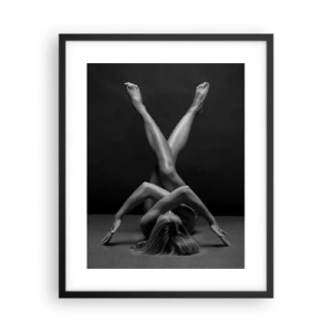 Poster in black frame - Geometry of Nakedness - 40x50 cm