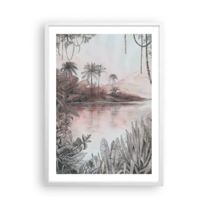 Poster in white frmae - Diary of a 19th Century Explorer - 50x70 cm