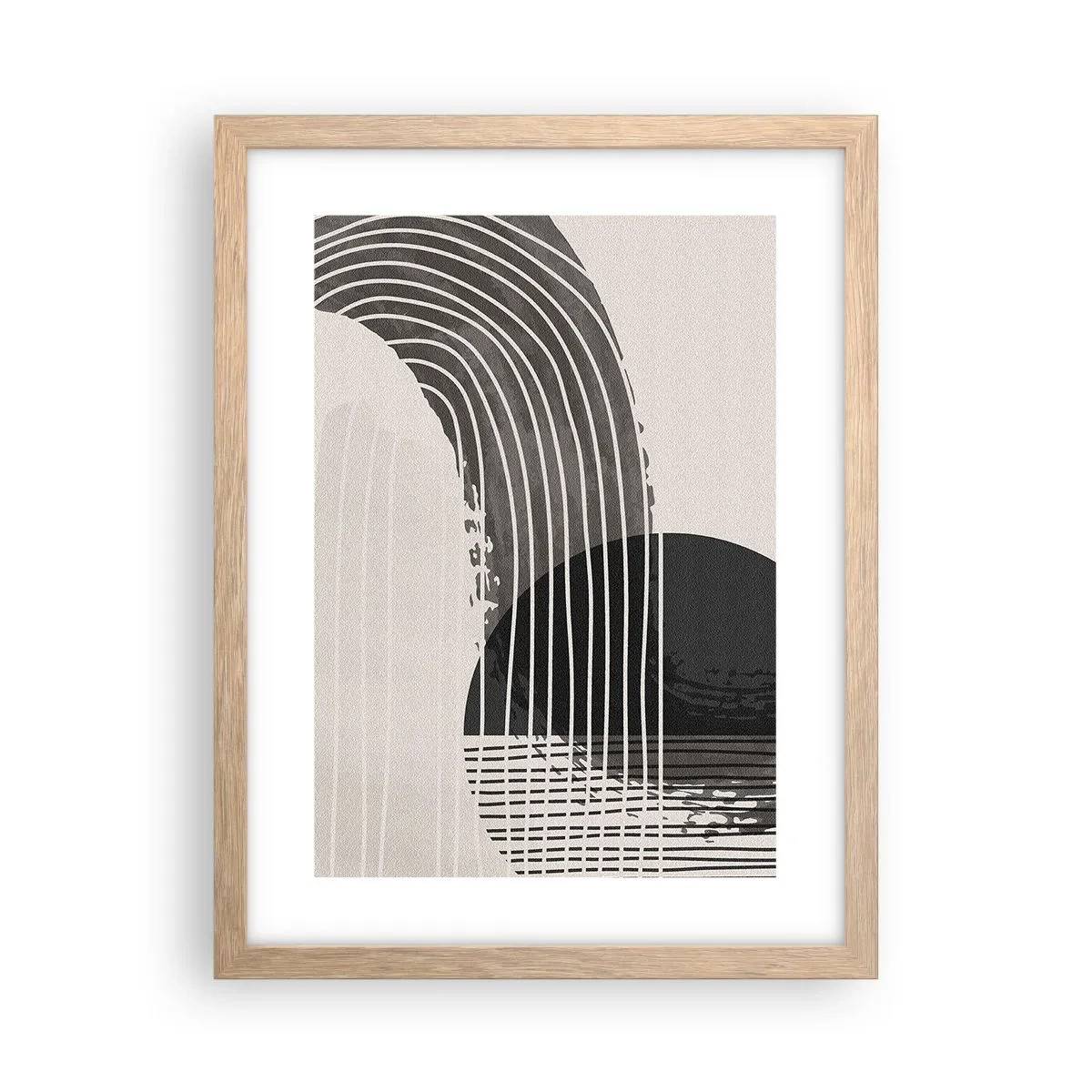 Poster in light oak frame - There and Back - 30x40 cm