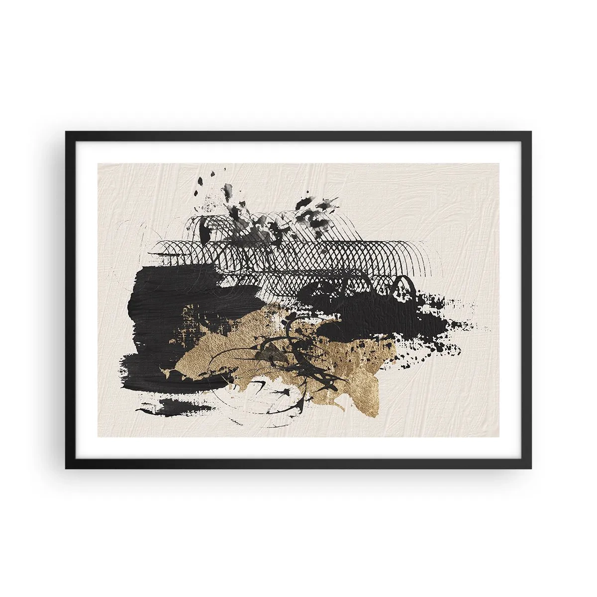 Poster in black frame - Composition With Passion - 70x50 cm