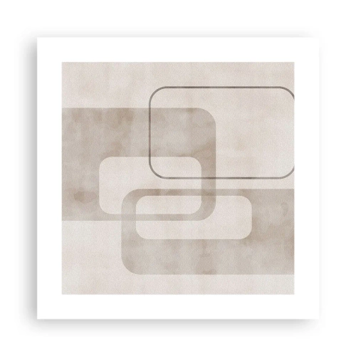 Poster - Geometrical Grout - 40x40 cm