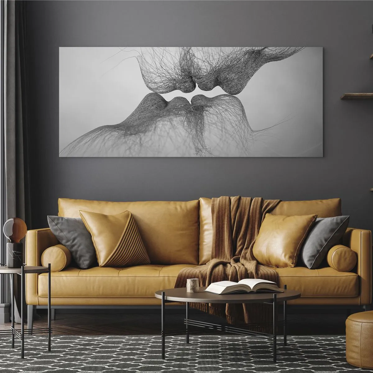 Glass picture - Kiss of the Wind - 120x50 cm