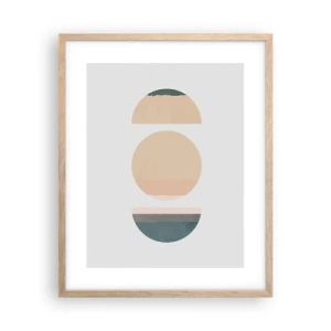 Poster in light oak frame - Wheel after a Wheel - 40x50 cm