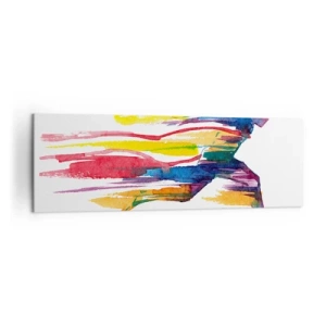 Canvas picture - Run across Rainbow - 160x50 cm