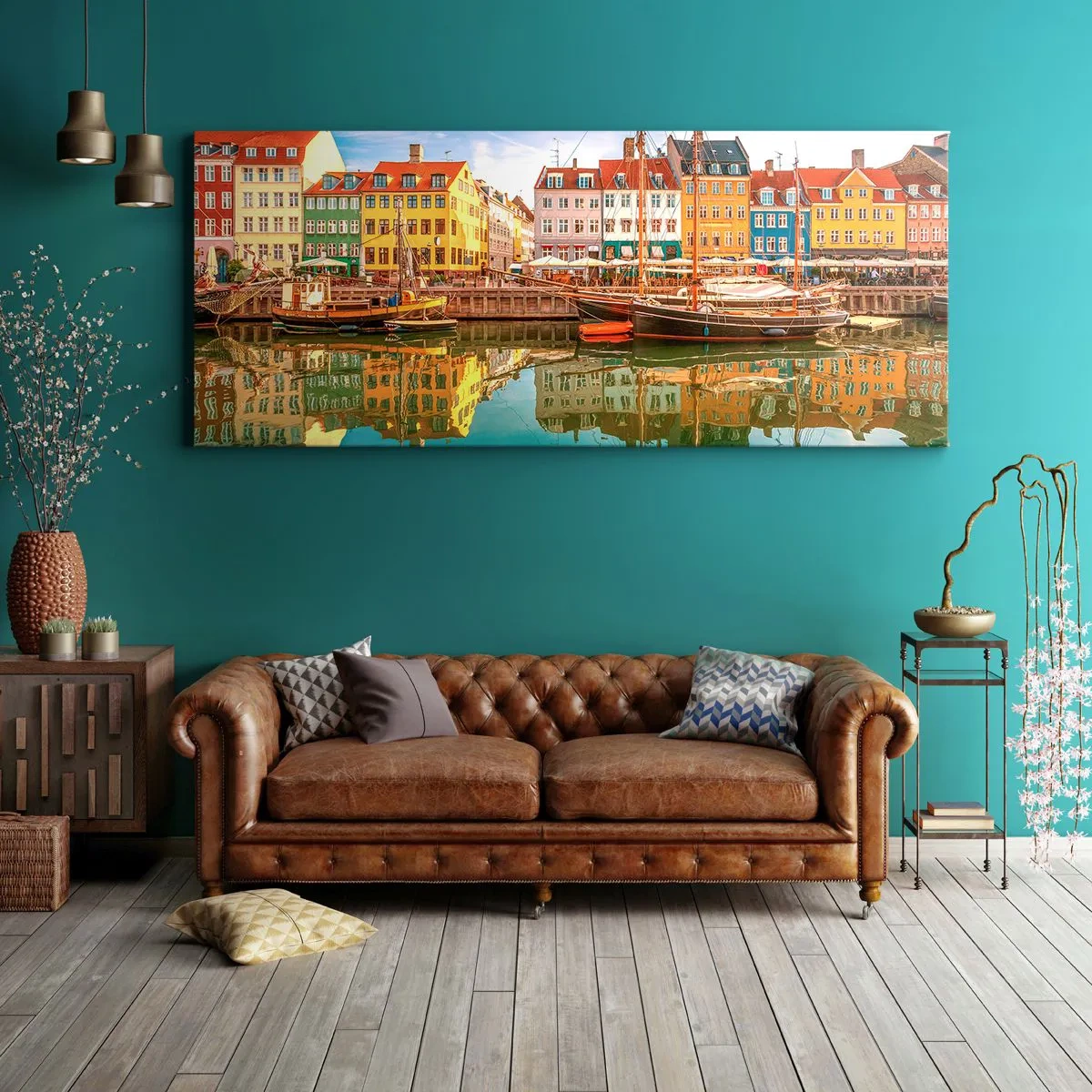 Canvas picture - By Water Smooth as a Mirror - 120x50 cm