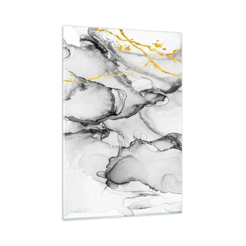 Glass picture - Composition with a Golden Motif - 80x120 cm