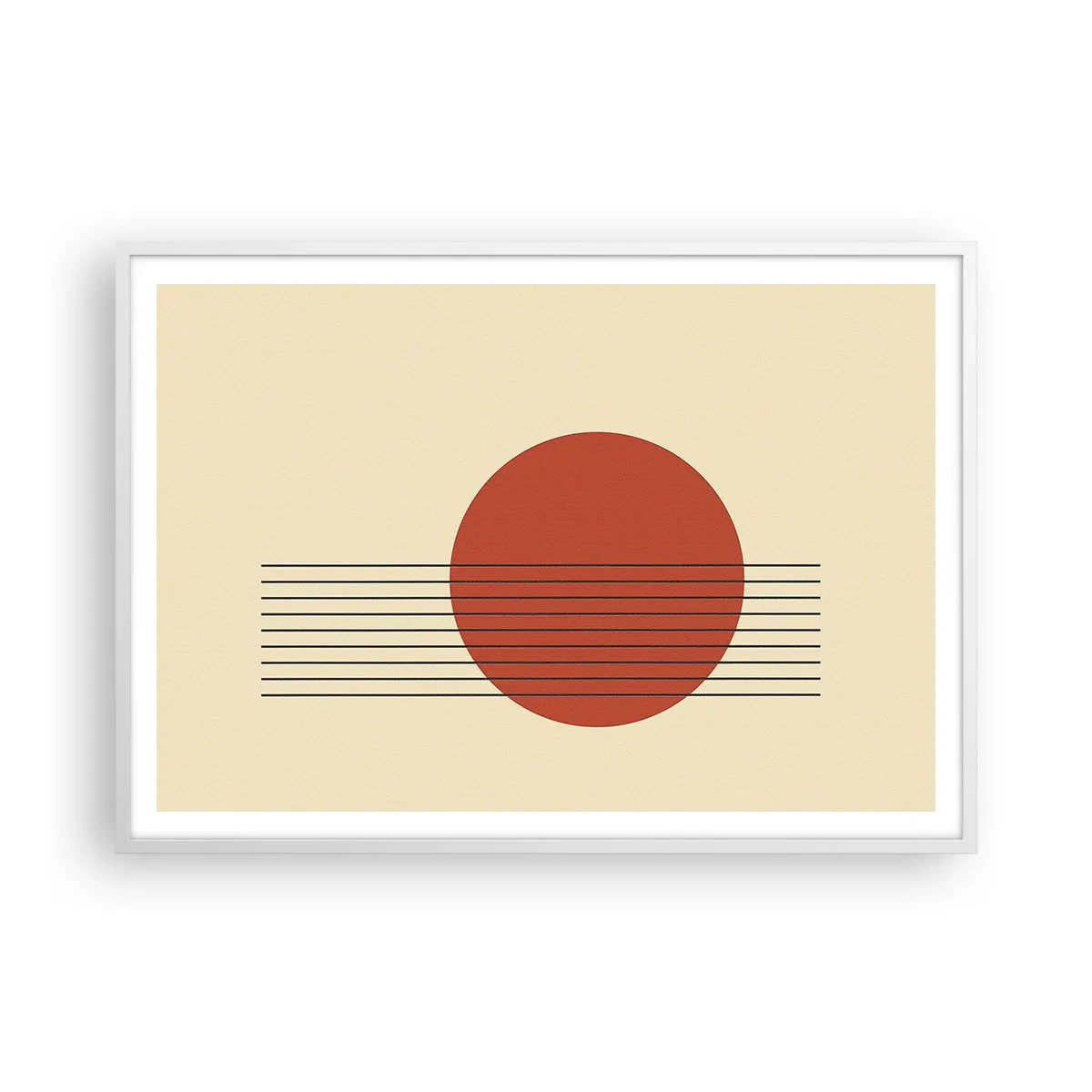 Poster in white frmae - Around and Beoynd - 100x70 cm