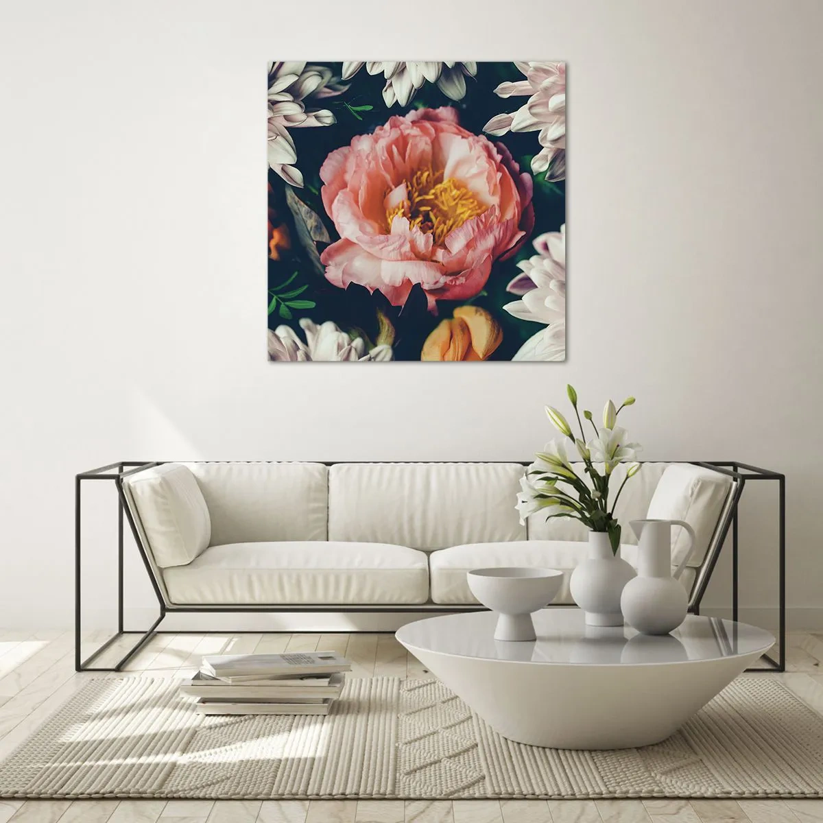 Glass picture - In Baroque Style - 30x30 cm