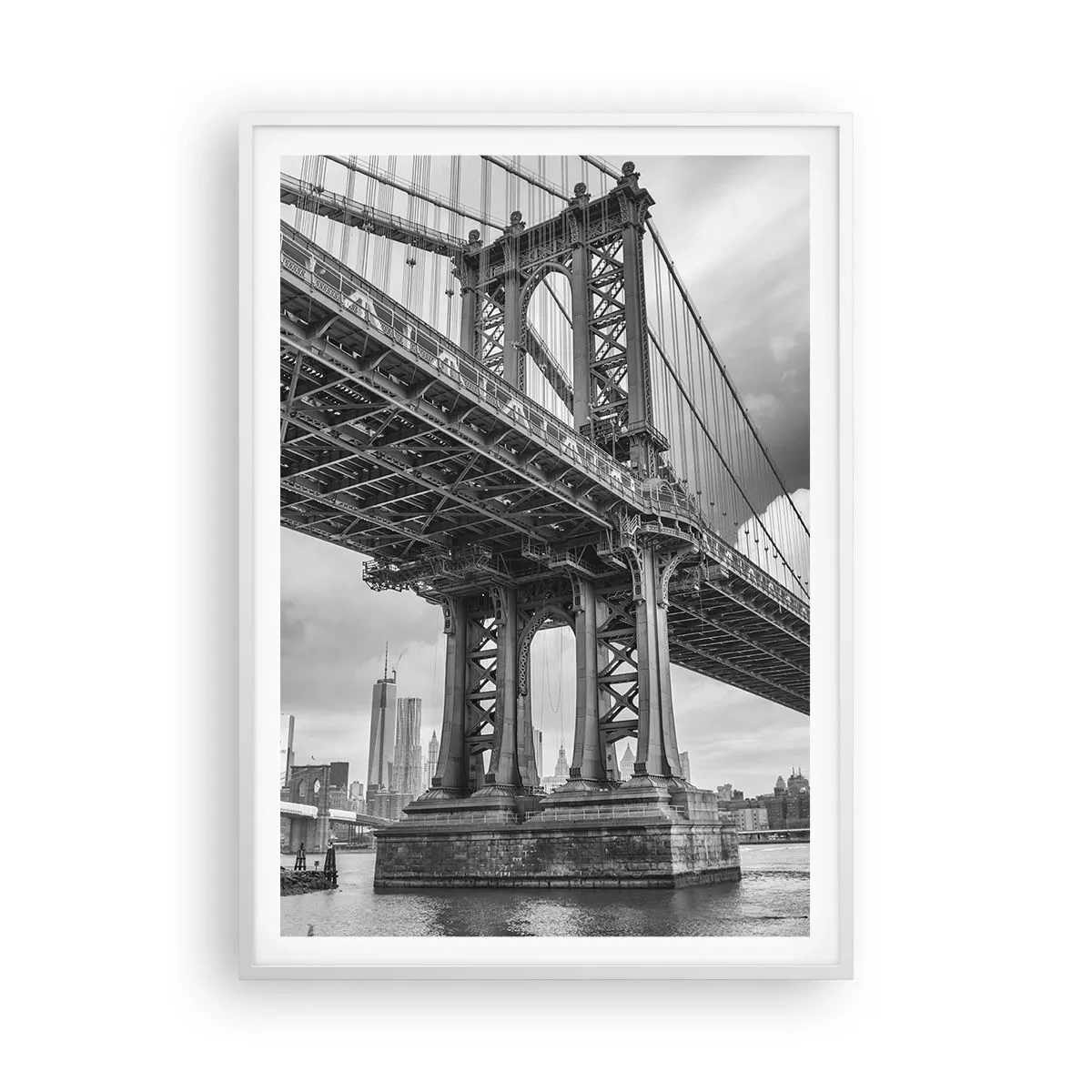 Poster in white frmae - To the Heart of a City - 70x100 cm