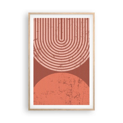 Poster in light oak frame - Close Relationship - 61x91 cm