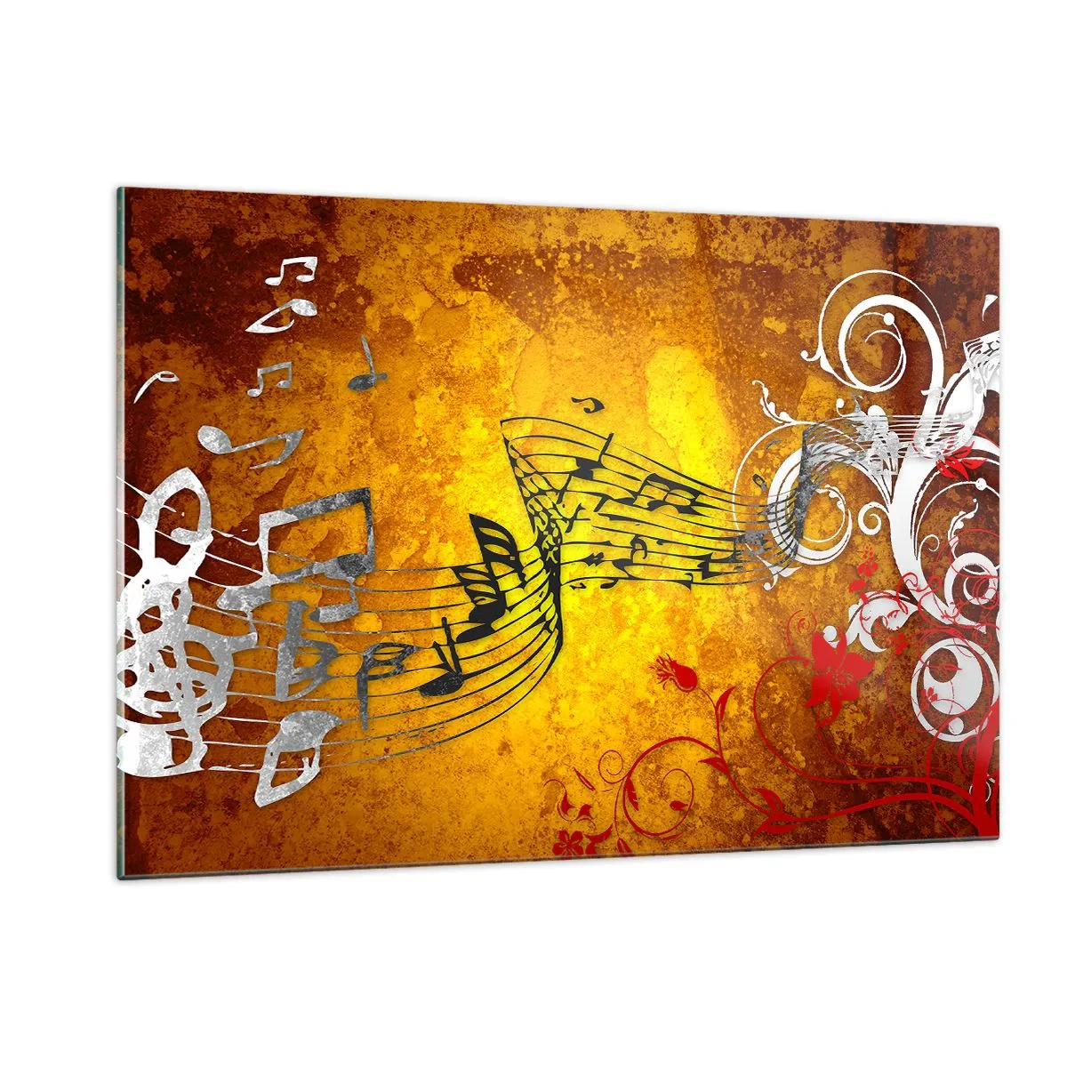 Glass picture - Let the Music Flow - 120x80 cm