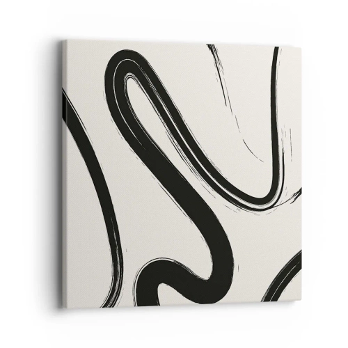 Canvas picture - Black and White Fancy - 40x40 cm