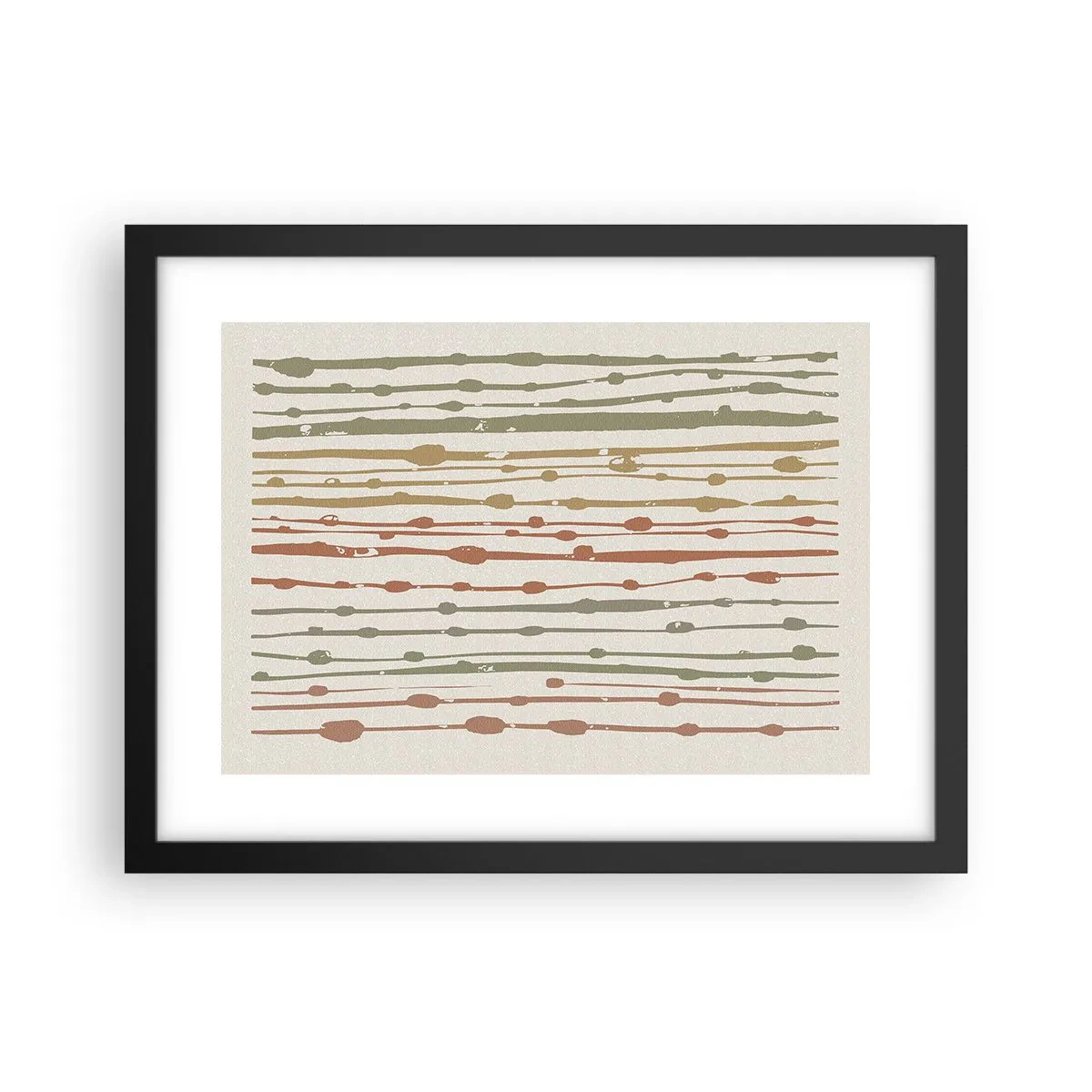 Poster in black frame - Musical Colour Notation - 40x30 cm