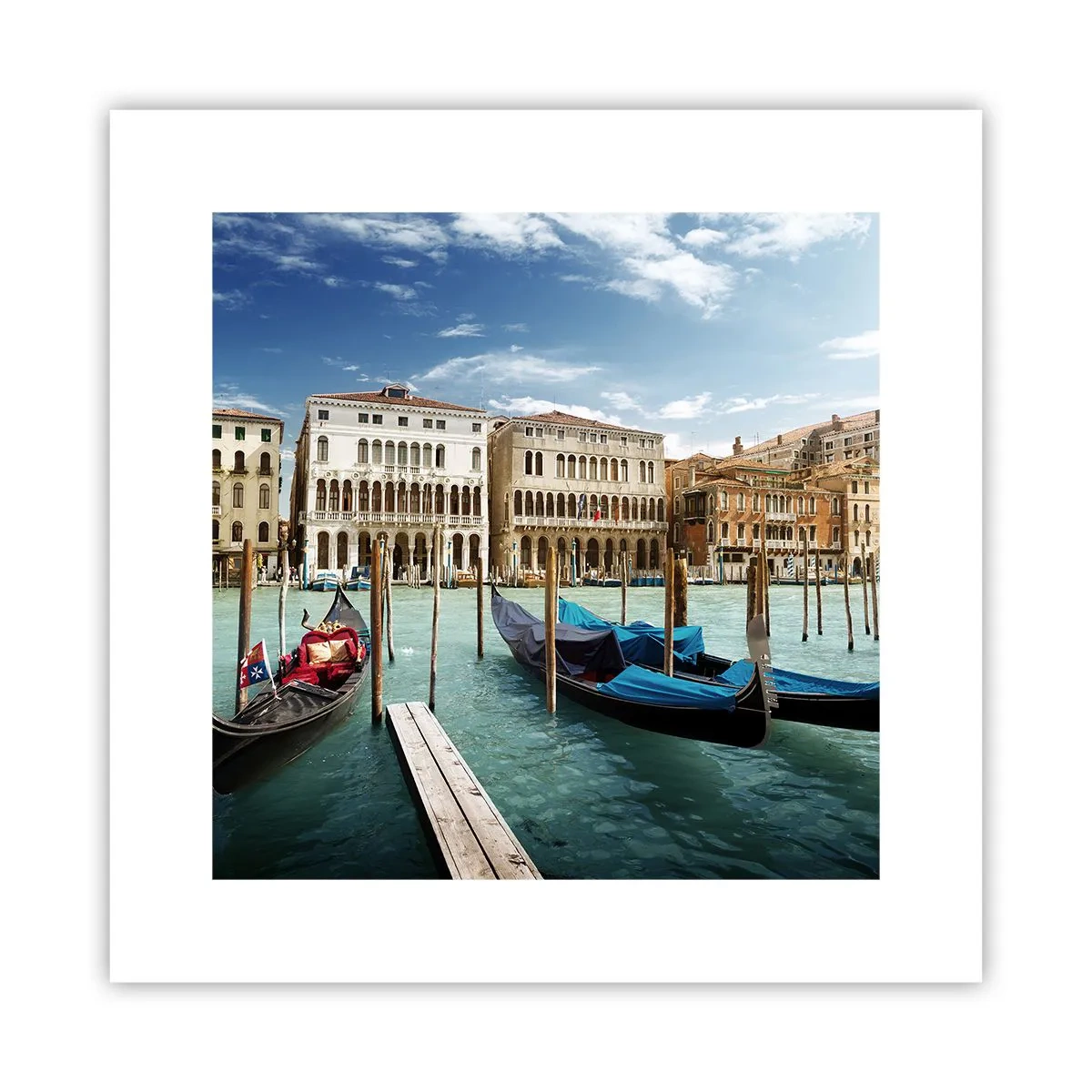 Poster - Palaces in Blue - 30x30 cm