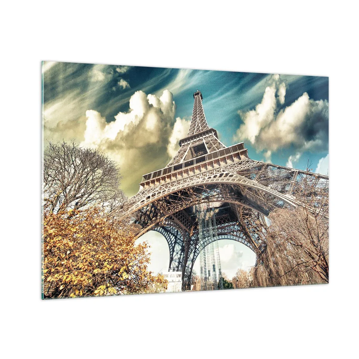 Glass picture - And in Autumn in Paris… - 100x70 cm