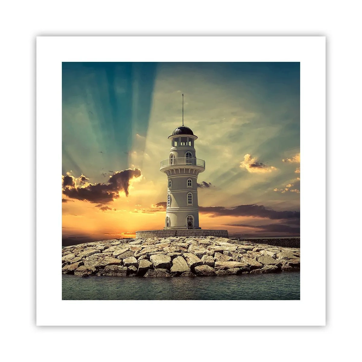 Poster - Light, Hope, Beauty - 40x40 cm