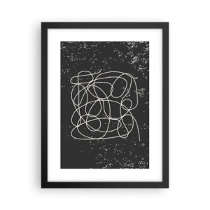 Poster in black frame - Lost Thoughts - 30x40 cm