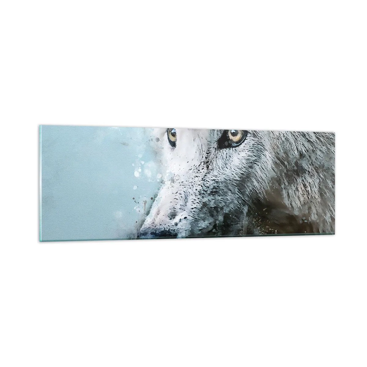 Glass picture - Meet Wolf Soul - 90x30 cm
