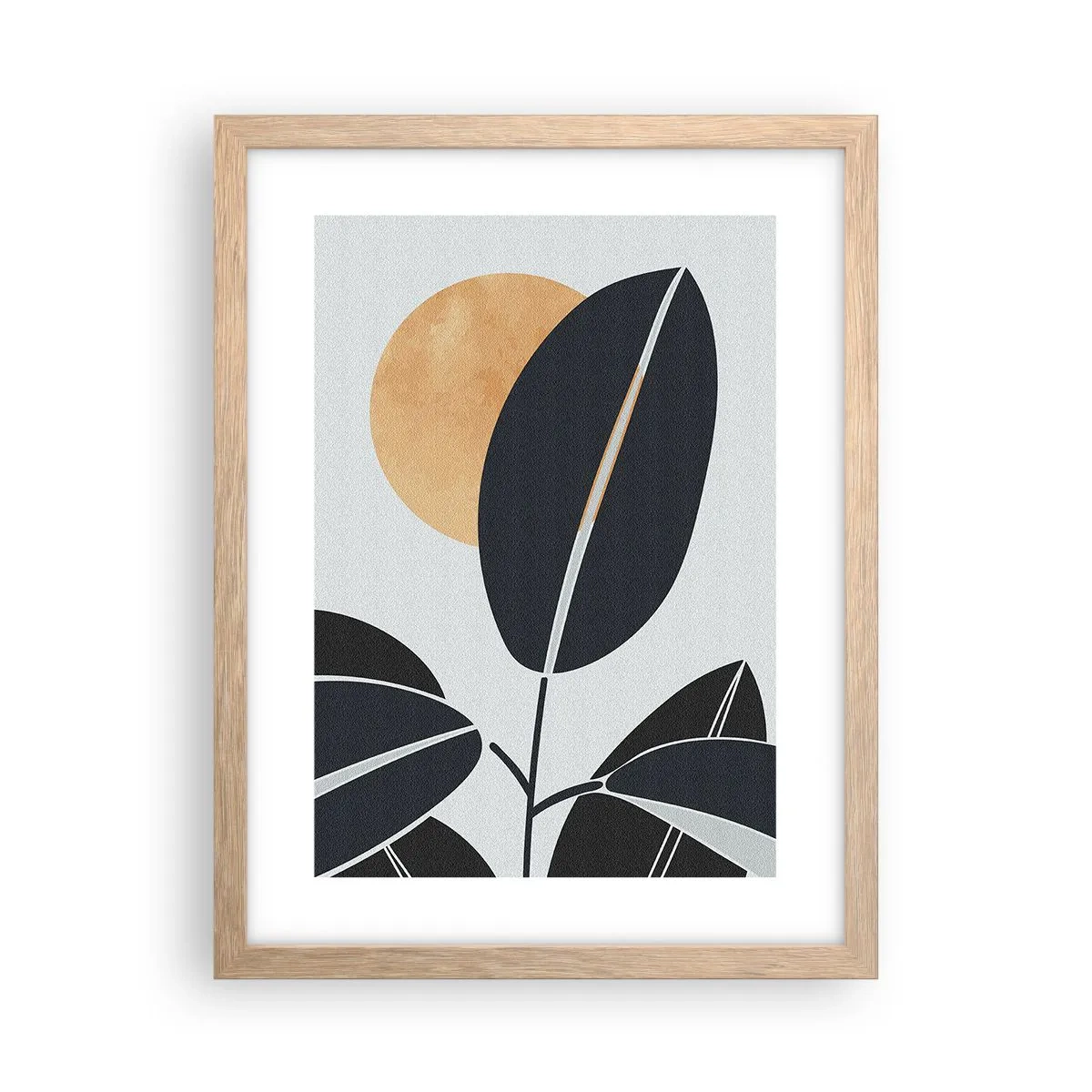 Poster in light oak frame - Hot Summer's Day - 30x40 cm