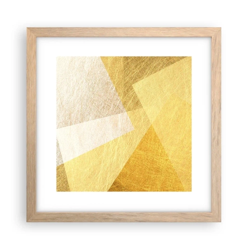 Poster in light oak frame - Weather of Geometry - 30x30 cm