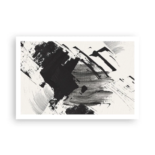 Poster - Abstract - Expression of Black - 91x61 cm