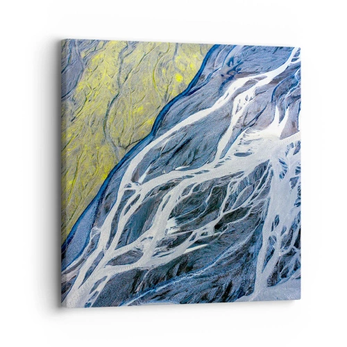 Canvas picture - Cave Paintings of Nature - 30x30 cm