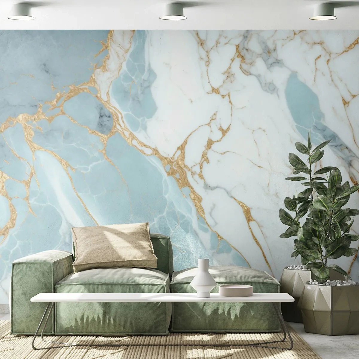 Custom Wallpaper Premium Sand - Richness of the Stone - Art Deco, Glamour, Marble