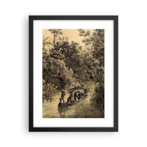 Poster in black frame - Journey to the Spring - 30x40 cm
