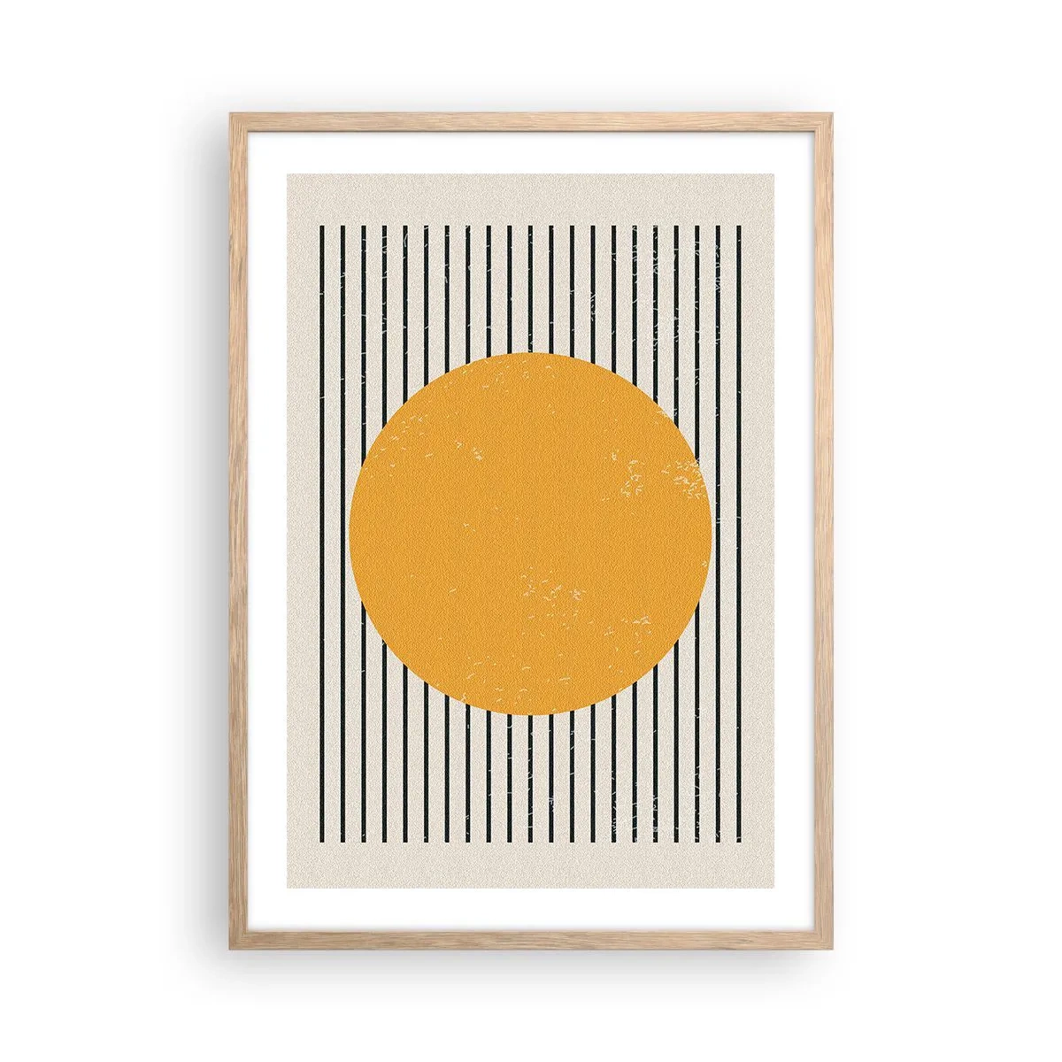 Poster in light oak frame - Power of Simplicity - 50x70 cm