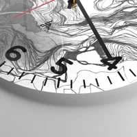 Clock face with numbers