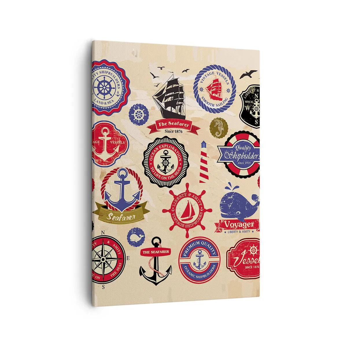 Canvas picture - Brotherhood of Yachts - 50x70 cm