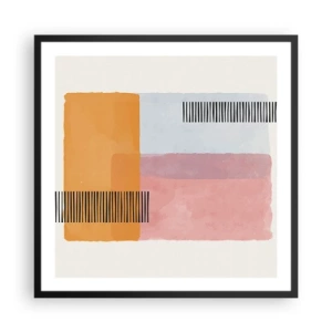 Poster in black frame - From Corner to Corner - 60x60 cm