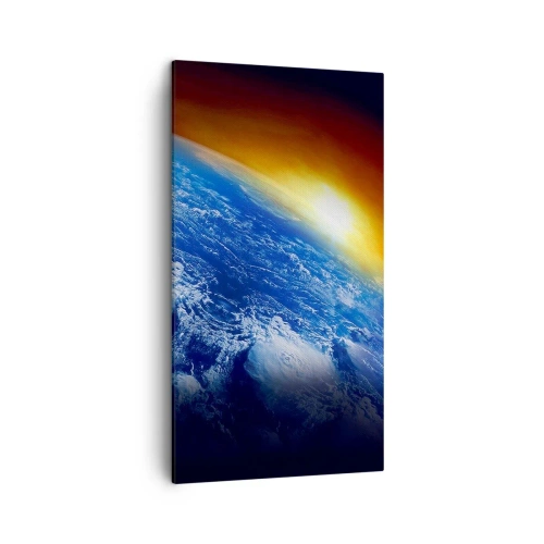 Canvas picture - Sunrise by the Blue Planet - 45x80 cm