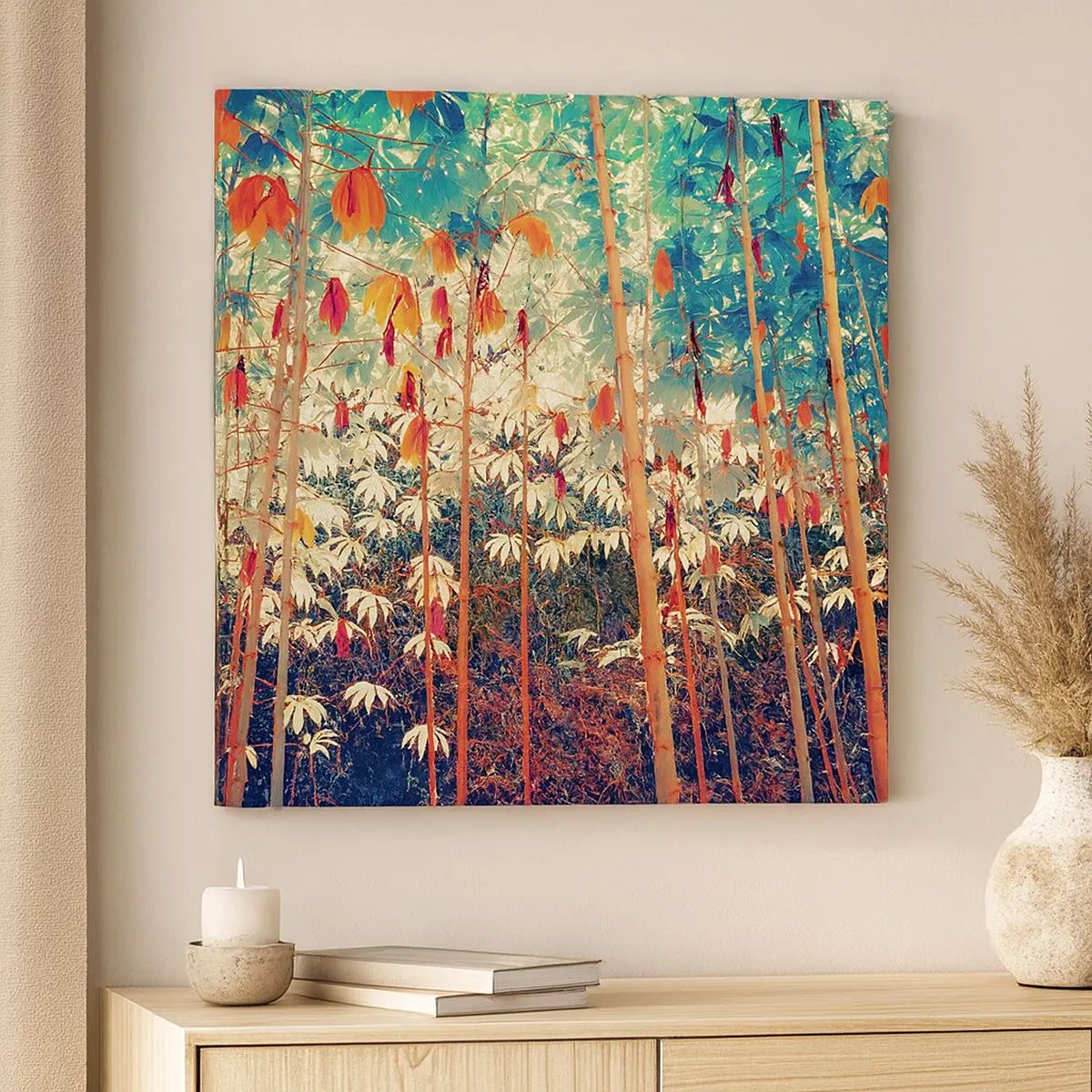 Canvas picture - Secret Life of Leaves - 30x30 cm