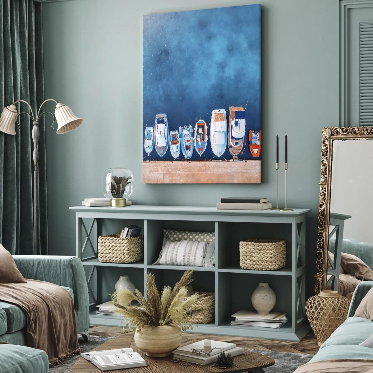 Canvas picture - In One Row - 65x120 cm