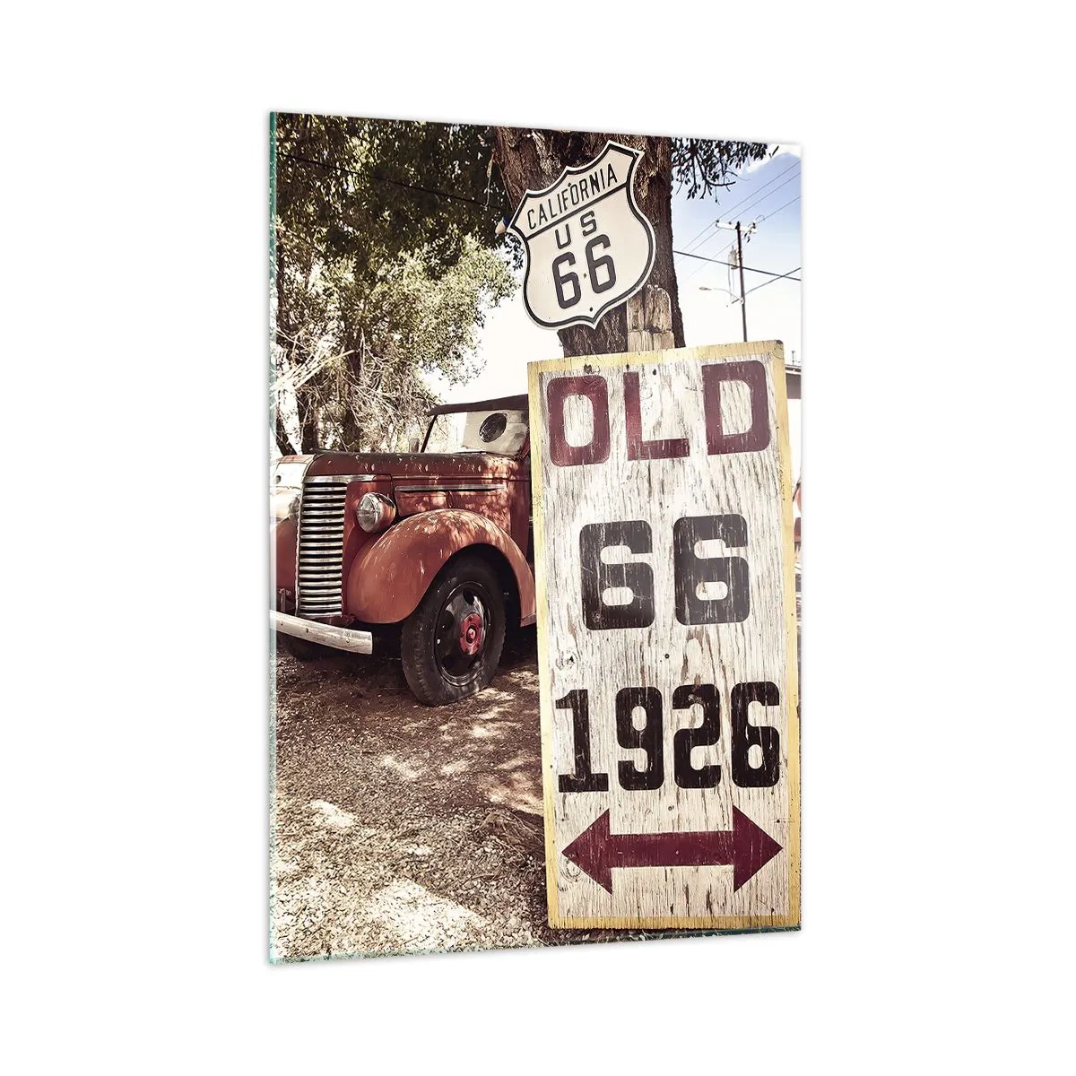 Glass picture - Legend of an American Province - 50x70 cm