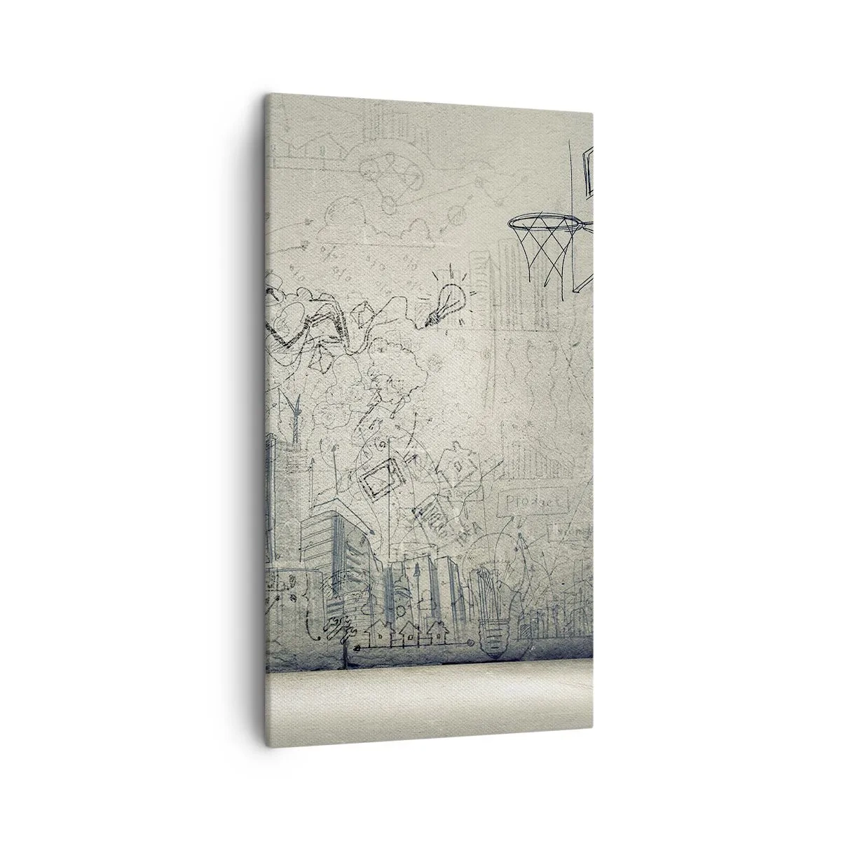Canvas picture - My Wonderful City Life - 45x80 cm