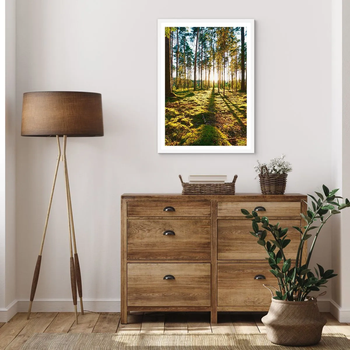 Poster in white frmae - Deep in the Forest - 30x40 cm